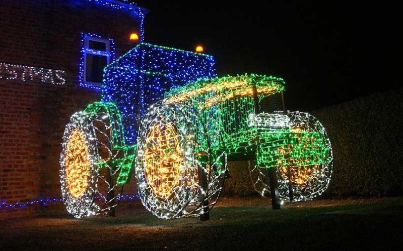 Christmas tractor